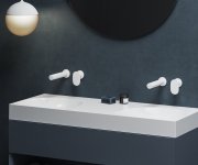 SG 019 Umyvadlová podomítková baterie s tělesem - SG 019.10WHM.O1 Umyvadlová podomítková baterie s tělesem, bílá matná X070568