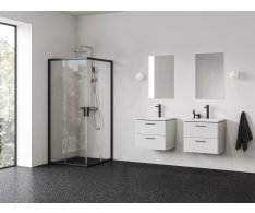 Sprchový kout Blix II NBLRV2 - NBLRV2 90x90, černá+transparent