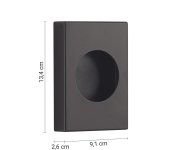 Gedy Zásobník Hygienických Sáčků, 13,4x26x9 Cm, černá Mat
