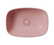 Gsi Nubes Keramické Umyvadlo Na Desku 50x35cm, Blush Mat