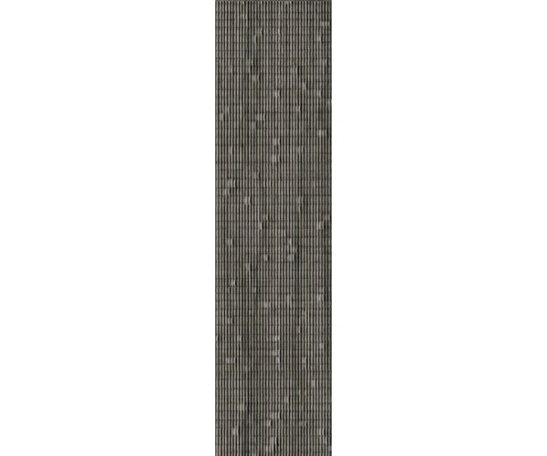 Dlažba jako kámen Coem Flow Pleated Dark Grey 20X120 Nat. Rett. - antracitová