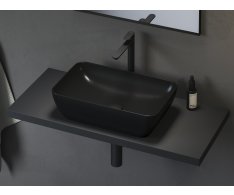 Umyvadlo Uni Slim 50 R - Umyvadlo Uni Slim R 50, bez otvoru pro baterii, bez přepadu, če