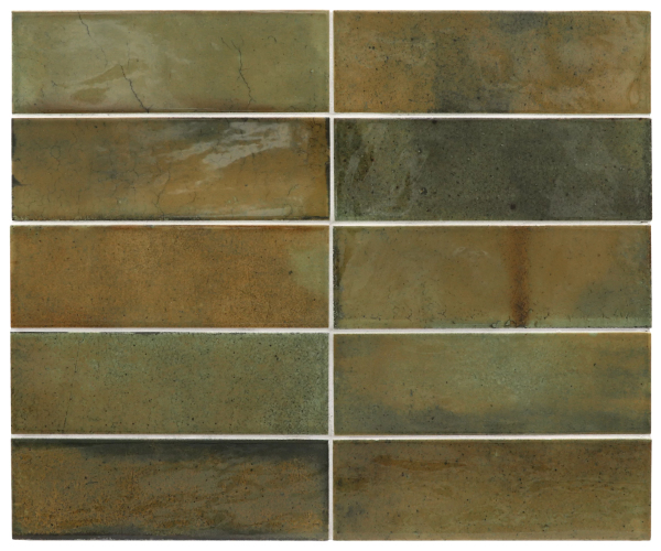 Retro obklad Equipe Hanoi Wild Olive 6,5x20