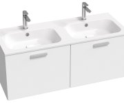 Dvojumyvadlo Chrome Slim 120 - Dvojumyvadlo Chrome Slim 120, s otvory pro baterie, s přepadem XJG01112001