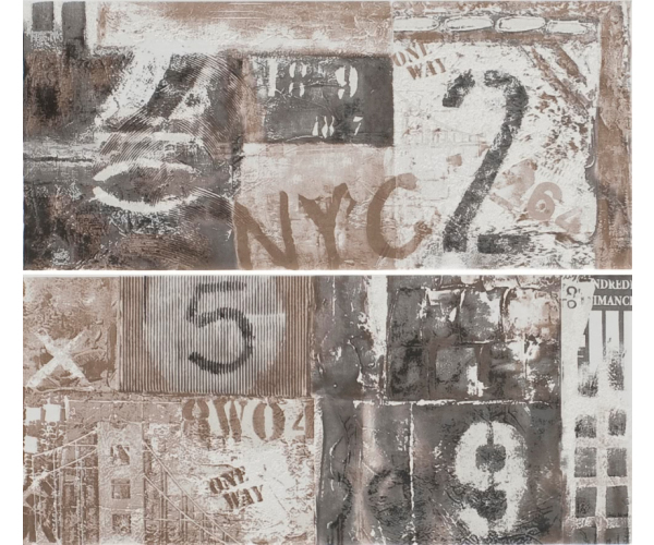 Dekor jako kámen Polis N.Y.C. Decoro Murales Ice A+B 20x45
