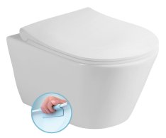 Sapho Avva Závěsná Wc Mísa, Rimless, 35,5x53cm, Bílá