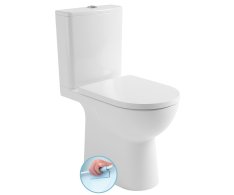 Aqualine Talamo Wc Kombi, Rimless, Spodní/zadní Odpad, Bílá