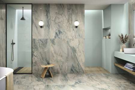 Luxusní koupelna s obklady/dlažbou APE Gaya Quartzite 60x120 Pol. Rett.