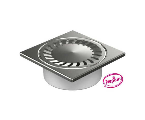 320xn-pv Neptun Spodní D50/82, Vodní Hladina, Nerezová Mřížka 150x150mm