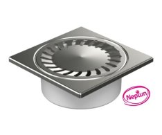 320xn-pv Neptun Spodní D50/82, Vodní Hladina, Nerezová Mřížka 150x150mm