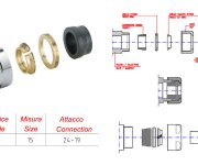 Sapho Svěrné šroubení Pro Měď 15mm, Nerez Mat