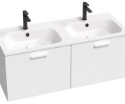 Dvojumyvadlo Chrome Slim 120 - Dvojumyvadlo Chrome Slim 120, s otvory pro baterie, s přepadem XJG01112001