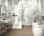 Dlažba jako mramor APE Volterra White Matt. Rett. 60X120 - bílá