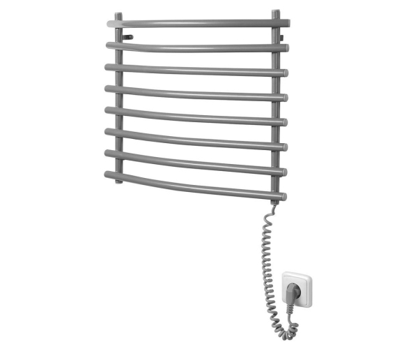Aqualine Such Elektrický Sušák Ručníků, 570x465mm, 72w, šedý Hliník-metalíza (ral9007)