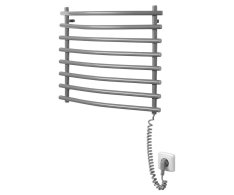 Aqualine Such Elektrický Sušák Ručníků, 570x465mm, 72w, šedý Hliník-metalíza (ral9007)