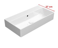 Gsi Kube X Keramické Umyvadlo 70x37cm, Bez Otvoru, Bílá Extraglaze