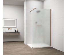 Polysan Esca Copper Matt Jednodílná Sprchová Zástěna K Instalaci Ke Stěně, Matné S