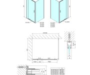Polysan Easy Obdélník/čtverec Sprchový Kout Pivot Dveře 800-900x800mm L/p Varianta