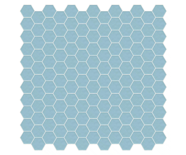 Mozaika Appiani Eden Sereno 30x30 Hexagon Matt. - modrá