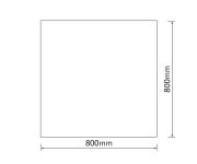 Aqualine Seca Zrcadlo S Broušenou Hranou 80x80cm, Cu Free