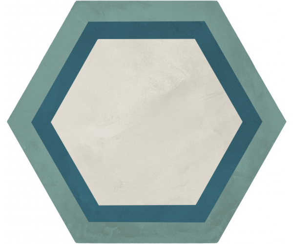Retro dlažba Marca Corona Terra.Art Cornice 0/C Esagono 25x21,6