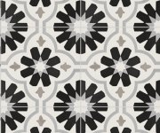 Retro dlažba Elios Deco Anthology Etnic C B&W 20x20