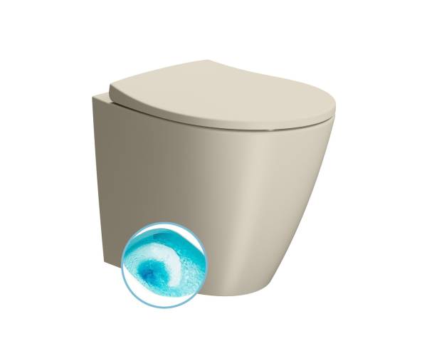 Gsi Modo Wc Mísa Stojící, Swirlflush, 37x52cm, Spodní/zadní Odpad, Creta Dual-mat
