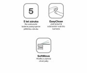 Vanová nástěnná baterie Eleganta, se sprchovým setem - EL 022.20BLM.+S Vanová nástěnná baterie se sprchovým setem, černá matná X07S135