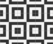 Retro dlažba Xclusive Black&White Domino 20,5x20,5
