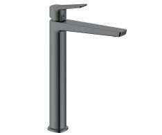 Aqualine Flery Stojánková Umyvadlová Baterie Vysoká, Gun Metal