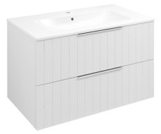 Sapho Cirasa Strip Umyvadlová Skříňka 79,8x52x46cm, Bílá Mat