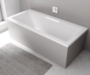 Polysan Cascata Obdélníková Vana 185x85x45cm, Kaskáda Bílá