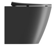Gsi Modo Wc Mísa Stojící, Swirlflush, 37x52cm, Spodní/zadní Odpad, černá Dual-mat