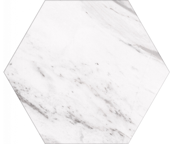 Vzorovaná dlažba Codicer Carrara 22x25 Hexagonal - bílá