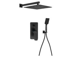 Sapho Spy Podomítkový Sprchový Set S Pákovou Baterií, 2 Výstupy, černá