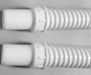 Bruckner Flexy Ohebná Propojovací Trubka, L-80cm, Rovné 40/40mm
