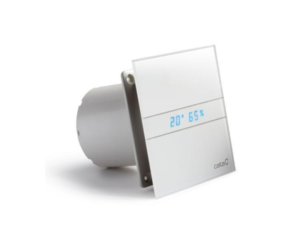 Cata E-100 Gth Koupelnový Ventilátor Axiální S Automatem, 4w/8w, Potrubí 100mm, Bílá