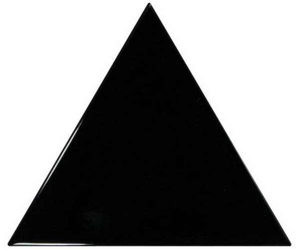 Obklad Equipe Scale Triangolo Black 10,8x12,4 - černá