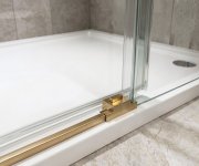 Gelco Luxor Gold Matt Obdélníkový Sprchový Kout 900x800mm L/p Varianta, Rohový Vstup