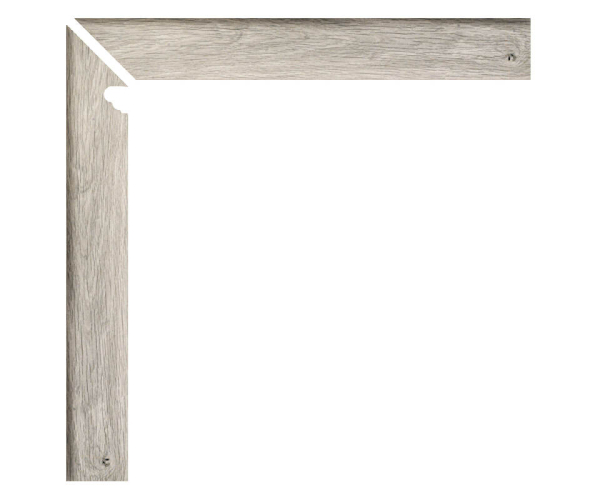 Sokl jako dřevo APE Oregon Zanquin Fior. Izq. Gris 8x60 Rett. - šedá
