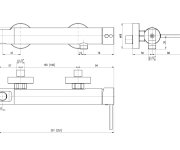 Sprchová baterie SEINA ZLATÁ RŮŽOVÁ - lesklá 150 mm SE980.5ZRL