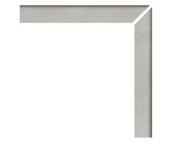 Sokl jako beton APE Work Zanquin Recto Dcha. B Cenere 8x60 Rett. - šedá