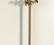 Sapho Antea Sprchová Tyč, Posuvný Držák, Kulatá, 670mm, Bronz