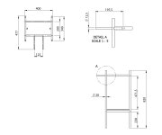Sapho Puno Podstavec Pod Umyvadlo 400x820x360mm, černá