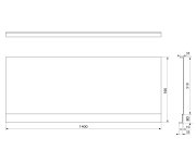 Polysan Plain Nika Panel 140x59cm