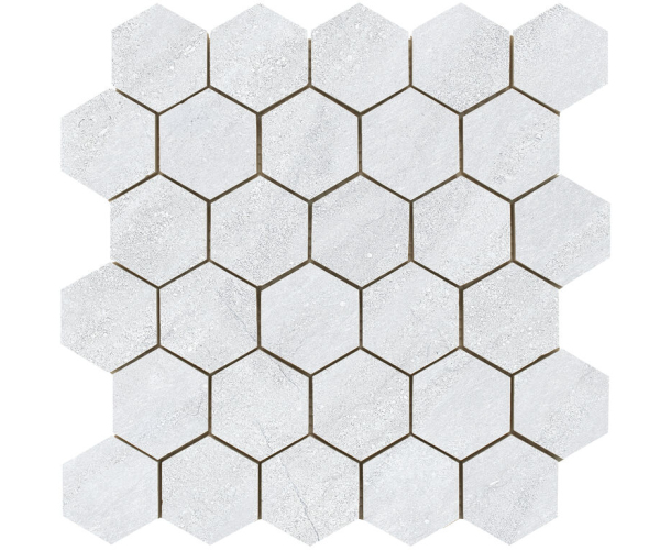 Mozaika jako kámen Cifre Kliff Hexagon White 26x27 Matt. - bílá