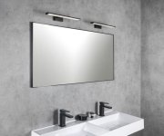 Sapho Chicago Led Svítidlo, 400x120mm, 8w, 230v, Ip44, Plast, černá Mat