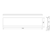 Polysan Deep Plain Nika Panel 150x36cm