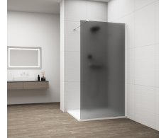Polysan Esca White Matt Jednodílná Sprchová Zástěna K Instalaci Ke Stěně, Kouřové