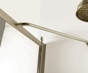 Gelco Antique Sprchové Dveře Otočné, 800mm, Pravé, čiré Sklo, Bronz, Světlý Odstín
